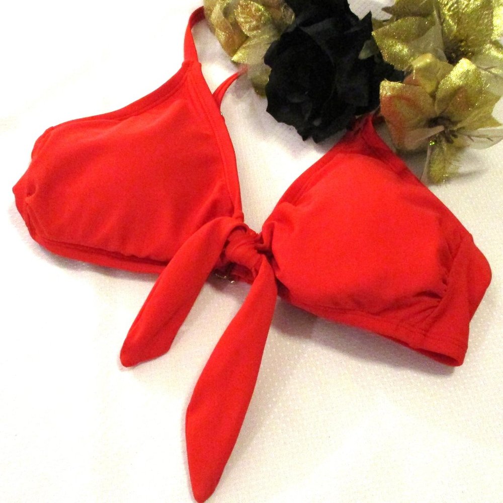 🌹 KONA SOL SEXY RED BIKINI SWIMWEAR BRA – SIZE S/M – NWOT 🌹